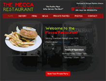 Tablet Screenshot of mecca-restaurant.com